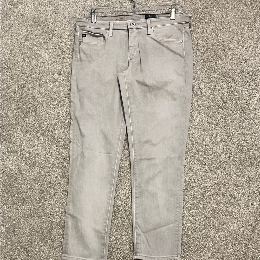 AG Adriano Goldschmied Soft Gray Slim Jeans